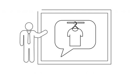 Presentation of Clothing Line - Animated Business Meeting.