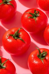 red tomatoes isolated on white background