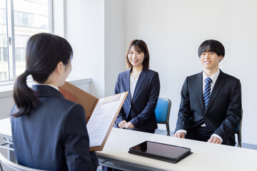Fototapeta premium 面接 就職活動 大学生
