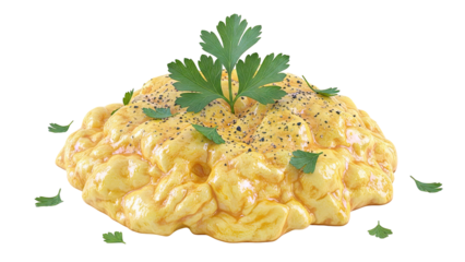 Scrambled Eggs with Parsley and Black Pepper