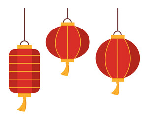 Chinese Red Lanterns Decoration