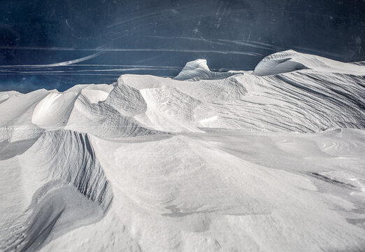 Heavy snow in the mountains