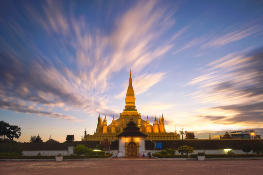 Pha That Luang stupa, Vientiane, Laos