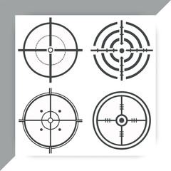 Target Crosshair Icons Set in Black and White Vector,target icon vector,target icon design,target icon concept, target icon post, target icon,cartoon,target icon icon, target icon template,target icon