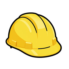 Yellow Hard Hat Isolated