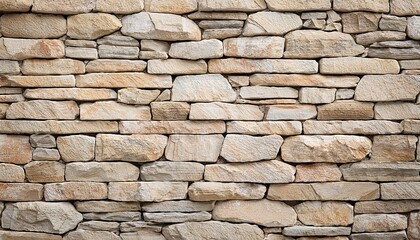 Natural Stone Wall Texture Beige Stone Wall