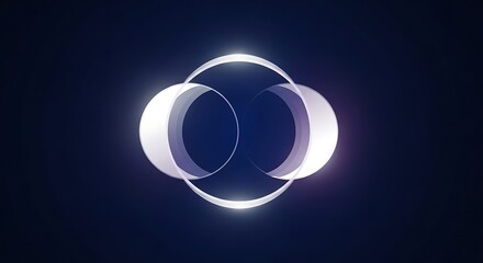 Abstract cosmic nebula swirl with glowing orbs and ethereal light trails