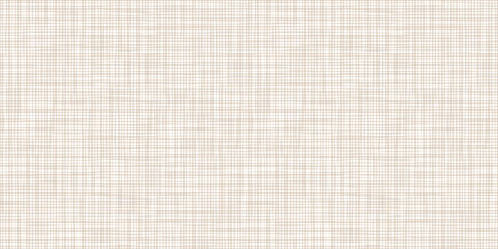Warm neutral plaid texture woven burlap vector seamless pattern, minimalist retro linen background