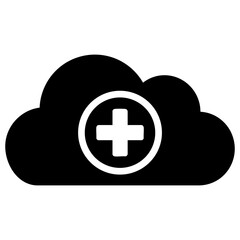 Obraz premium healthcare network cloud