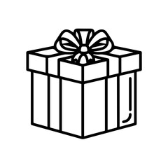 Obraz premium Elegant gift box with bow Vector