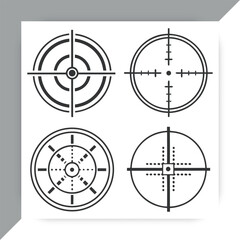 Target Crosshair Icons Set in Black and White Vector,target icon vector,target icon design,target icon concept, target icon post, target icon,cartoon,target icon icon, target icon template,target icon