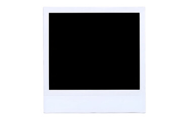 Polaroid frame isolated on transparent background