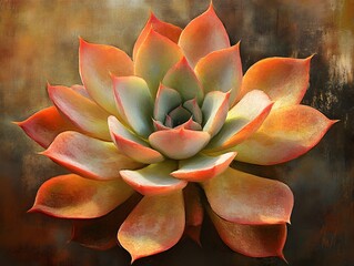 Vibrant succulent plant in natural light