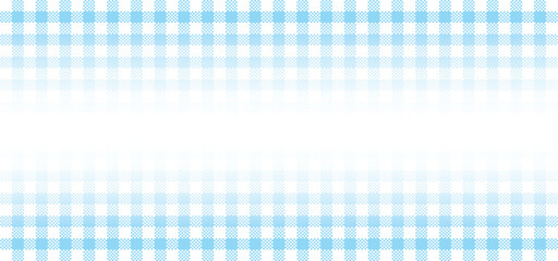Soft blue and white gingham check pattern background with horizontal gradient fade for traditional textile design feminine scrapbooking and elegant tablecloth texture