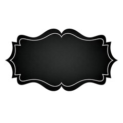 Minimalist glowing irregular frame on outline