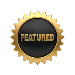 Gold Gear Badge with Center Featuring Embossed Text metallic emblem