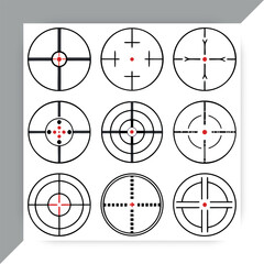 Target Crosshair Icons Set in Black and White Vector,target icon vector,target icon design,target icon concept, target icon post, target icon,cartoon,target icon icon, target icon template,target icon