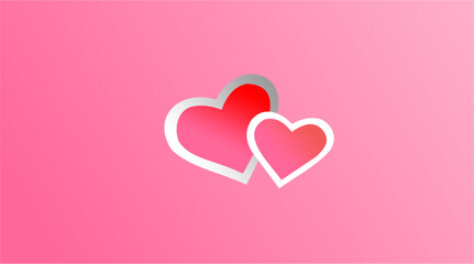 pink heart on a pink background
