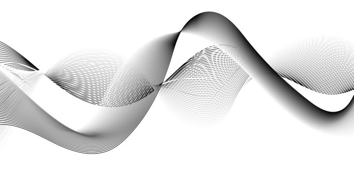Abstract blend wave lines and technology background. Background lines wave abstract stripe design. White background, mesh abstract, vector gradient line soft blend.