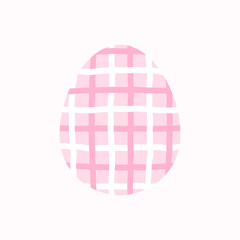 Happy Easter egg graphic with cute shapes and decorative patterns. Ideal for Easter hunt visuals, banners, and Christian holiday illustrations