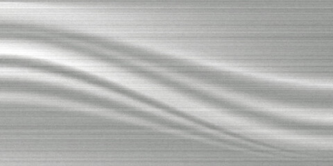 Fototapeta premium Silver foil background with metal mirror texture. Chrome gradient surface with light gloss simple abstract