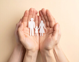 Generative AI
家族を包み込む手のひら ― 守られる絆のイメージ