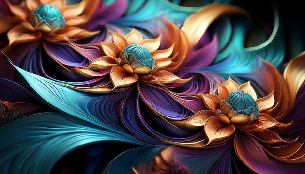 Fractal Background - Powered by Adobe