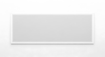 Obraz premium Blank white picture frame on a wall