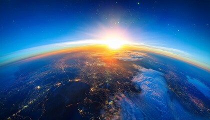 Earth From Space Sunrise