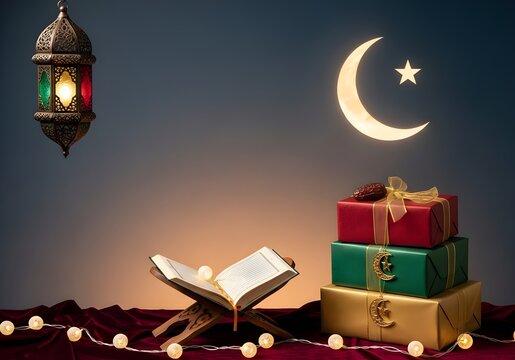 Ramadan background with copy 
