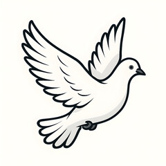 Obraz premium A dove bird illustration vector style 