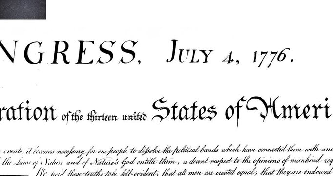 Animation of document with text over white background