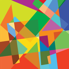 Modern Abstract Geometry Illustration with Color Contrast.eps