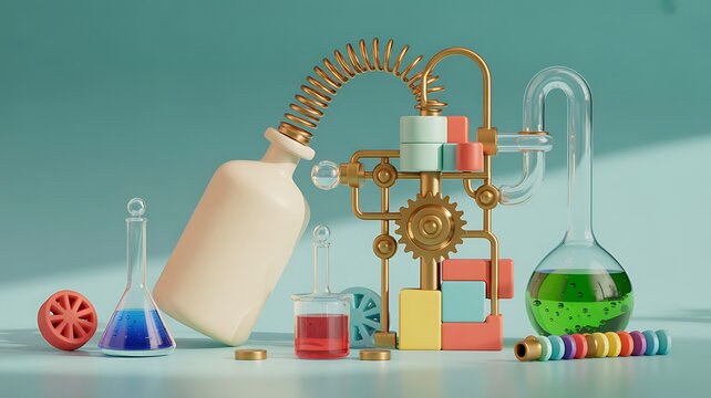 Modern chemistry laboratory setup with scientific equipment
