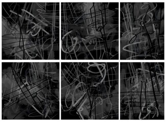 Abstract image for printing. Picture for modern interiors. The picture is painted by hand on a tablet. © neurostructure