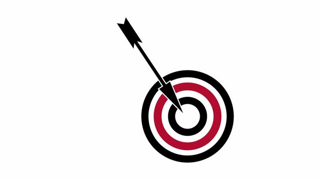 Target animation motion graphic icon