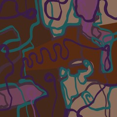 Fototapeta premium Abstract image for printing. Picture for modern interiors. The picture is painted by hand on a tablet.
