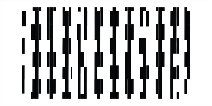 Barcode image with black and white color scheme