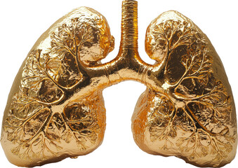 lung made of gold 