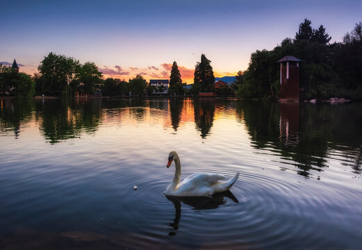 Atardecer en el lago
