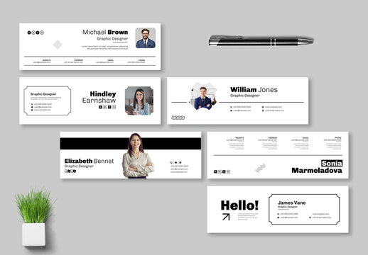Business Email Signature Design Template