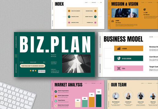 Business Plan Presentation Template Layout