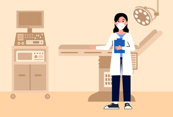 Coroner Concept Illustration Vector Style