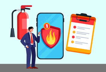 Emergency Management Concept Illustration Vector Style