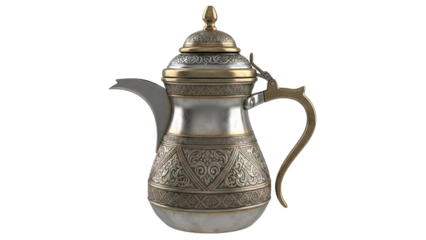 Ornate Arabic Dallah Coffee Pot