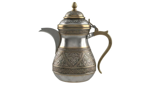 Ornate Arabic Dallah Coffee Pot