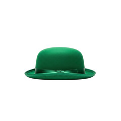 Fototapeta premium Green bowler hat onTransparent background