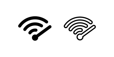 Wi-fi speed icon. Vector illustration design. © Nikol