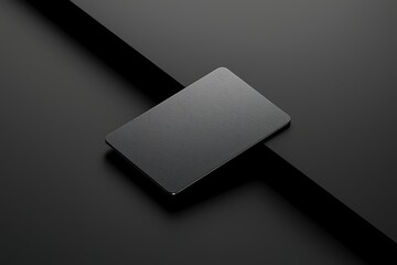 Generative AI Abstract Dark Monochrome Minimalist Card Design