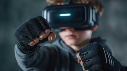 Vr boxing child